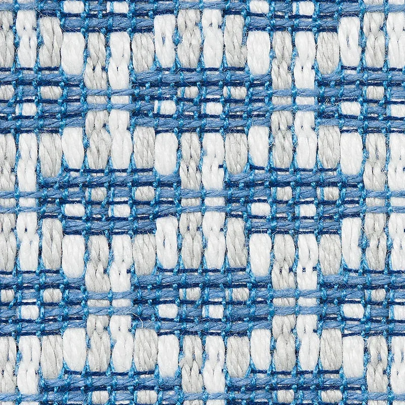 HICKOX INDOOR/OUTDOOR fabric BLUE color by Schumacher