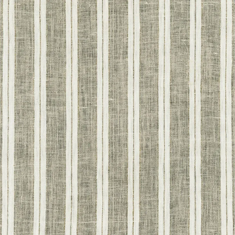 HILLSBOROUGH STRIPE SHEER fabric NATURAL color by Schumacher