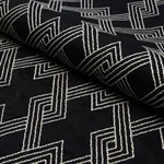 HIX Fabric – EBONY | Schumacher | Wallpaper Twins HIX fabric EBONY color by Schumacher