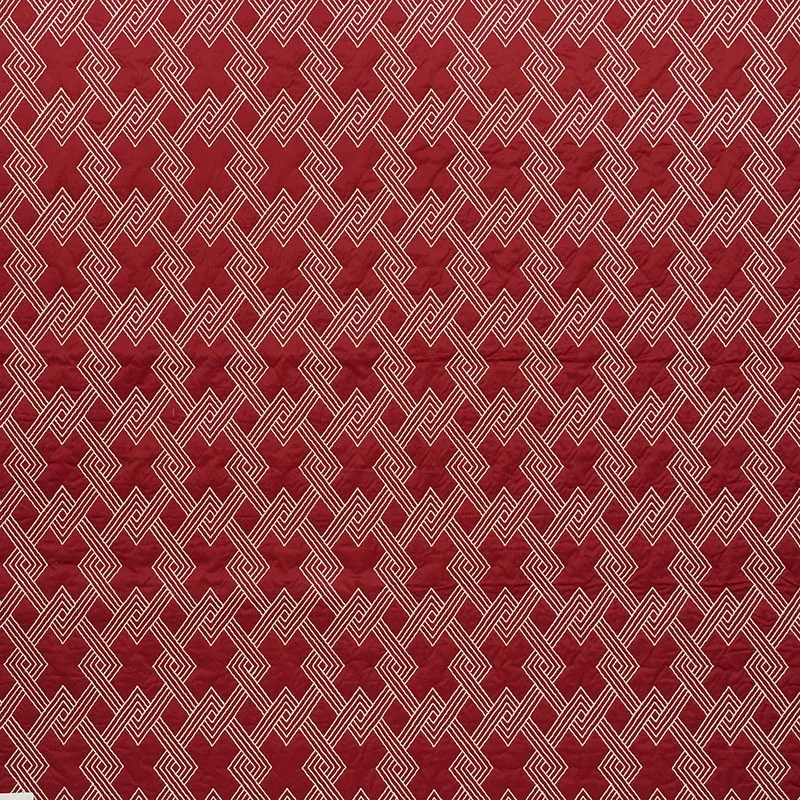 HIX fabric RED color by Schumacher