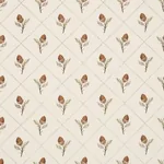 HOLDEN HAND PRINT fabric CREAM color by Schumacher