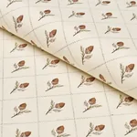 HOLDEN HAND PRINT fabric CREAM color by Schumacher
