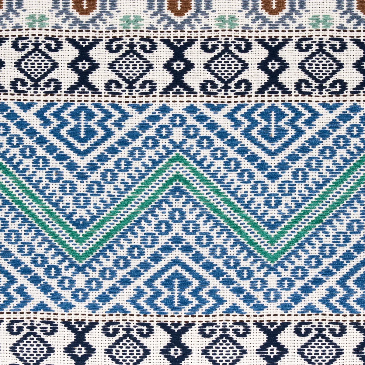HOLMUL HAND WOVEN Fabric – BLUE | Schumacher | Wallpaper Twi HOLMUL HAND WOVEN fabric BLUE color by Schumacher