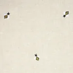 HONEY BEE EMBROIDERY fabric NATURAL color by Schumacher
