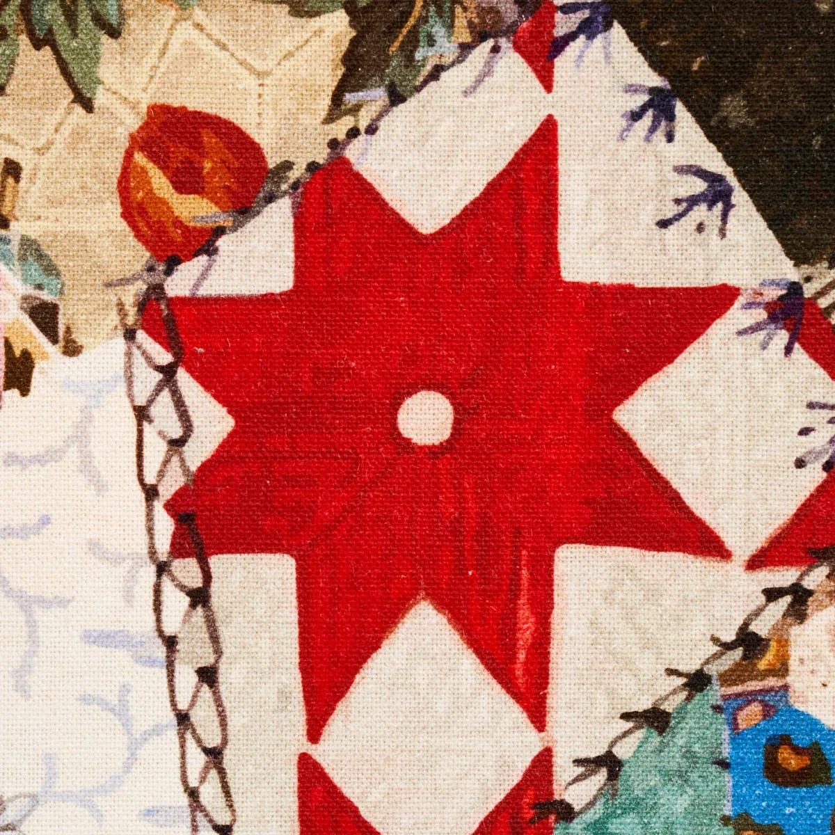 HOTCH POTCH CRAZY QUILT Fabric – DOCUMENT | Schumacher | Wal HOTCH POTCH CRAZY QUILT fabric DOCUMENT color by Schumacher