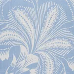 HOTHOUSE FLOWERS SILHOUETTE Fabric – BLISS BLUE | Schumacher HOTHOUSE FLOWERS SILHOUETTE fabric BLISS BLUE color by Schumacher