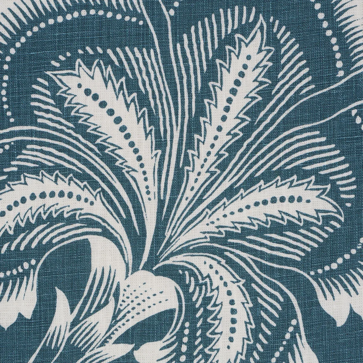HOTHOUSE FLOWERS SILHOUETTE Fabric – PEACOCK | Schumacher | HOTHOUSE FLOWERS SILHOUETTE fabric PEACOCK color by Schumacher