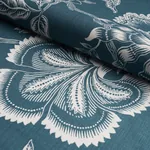 HOTHOUSE FLOWERS SILHOUETTE Fabric – PEACOCK | Schumacher | HOTHOUSE FLOWERS SILHOUETTE fabric PEACOCK color by Schumacher