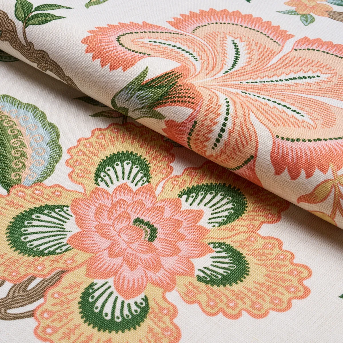 HOTHOUSE FLOWERS Fabric – SUNSHINE | Schumacher | Wallpaper HOTHOUSE FLOWERS fabric SUNSHINE color by Schumacher