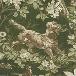 HOUND MEADOW Fabric – FOREST | Schumacher | Wallpaper Twins HOUND MEADOW fabric FOREST color by Schumacher