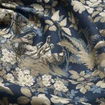 HOUND MEADOW Fabric – INDIGO | Schumacher | Wallpaper Twins HOUND MEADOW fabric INDIGO color by Schumacher