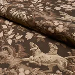 HOUND MEADOW Fabric – SEPIA | Schumacher | Wallpaper Twins HOUND MEADOW fabric SEPIA color by Schumacher