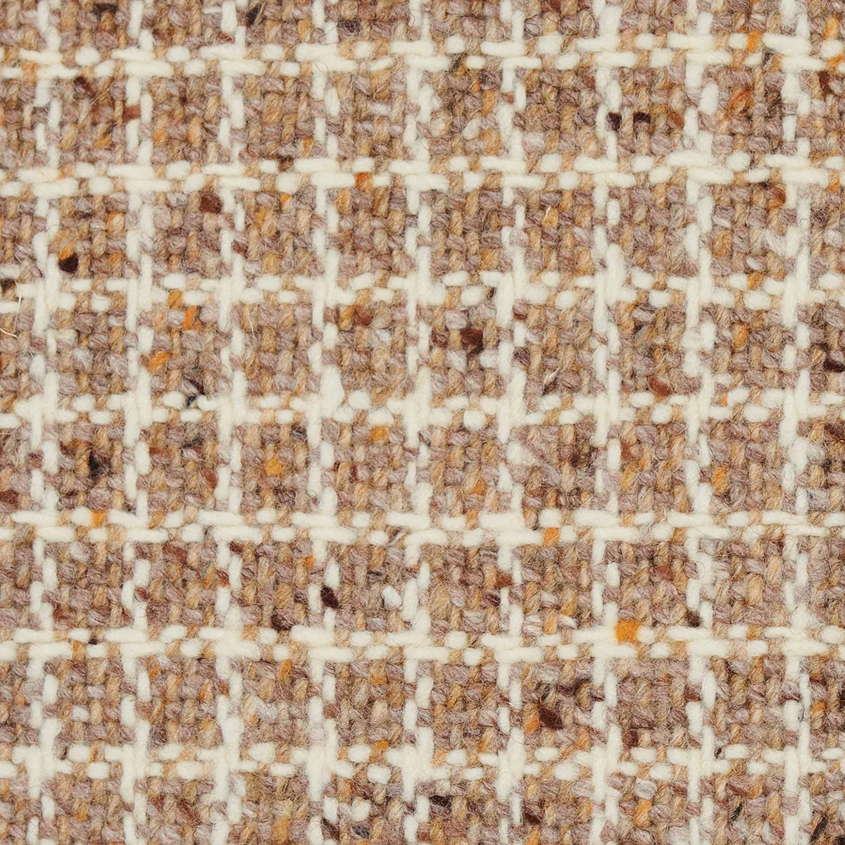 HUDSON WOOL CHECK fabric CAMEL color by Schumacher