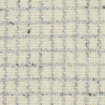 HUDSON WOOL CHECK fabric IVORY color by Schumacher