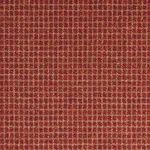 HUDSON WOOL CHECK fabric RUST color by Schumacher