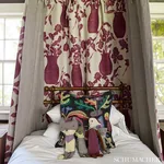 HUGO FLORAL Fabric – FUCHSIA | Schumacher | Wallpaper Twins HUGO FLORAL fabric FUCHSIA color by Schumacher