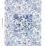 HUNTINGTON GARDENS Fabric – BLEU MARINE | Schumacher | Wallp HUNTINGTON GARDENS fabric BLEU MARINE color by Schumacher
