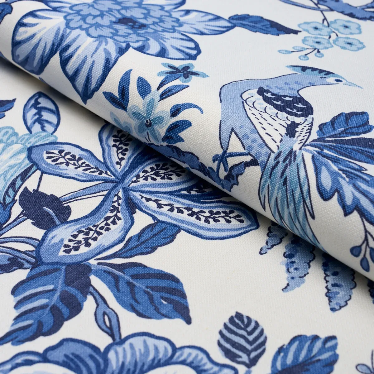 HUNTINGTON GARDENS Fabric – BLEU MARINE | Schumacher | Wallp HUNTINGTON GARDENS fabric BLEU MARINE color by Schumacher