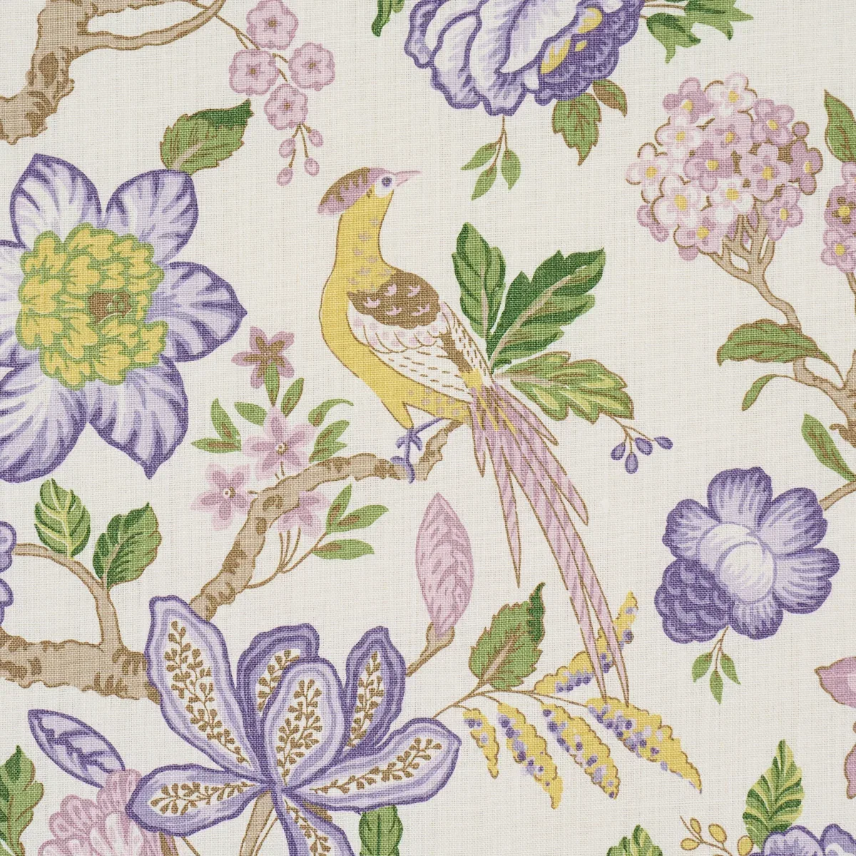 HUNTINGTON GARDENS Fabric – LAVENDER | Schumacher | Wallpape HUNTINGTON GARDENS fabric LAVENDER color by Schumacher