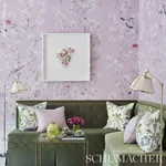 HUNTINGTON GARDENS Fabric – LAVENDER | Schumacher | Wallpape HUNTINGTON GARDENS fabric LAVENDER color by Schumacher