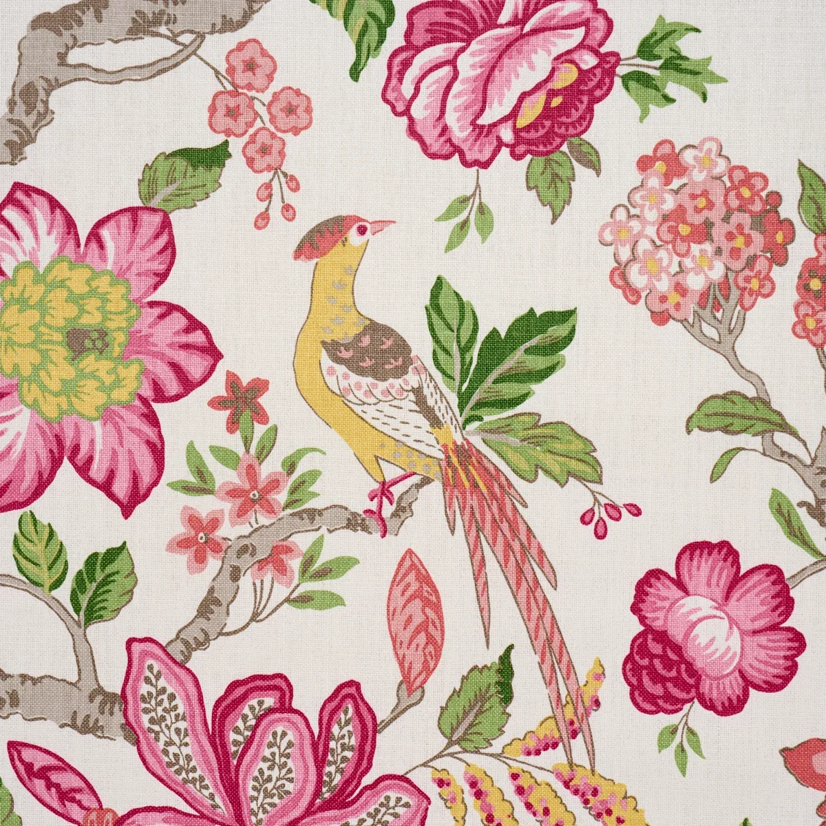HUNTINGTON GARDENS Fabric – MULTI | Schumacher | Wallpaper T HUNTINGTON GARDENS fabric MULTI color by Schumacher