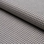 HUSTON WOOL HOUNDSTOOTH fabric OXFORD GREY color by Schumacher