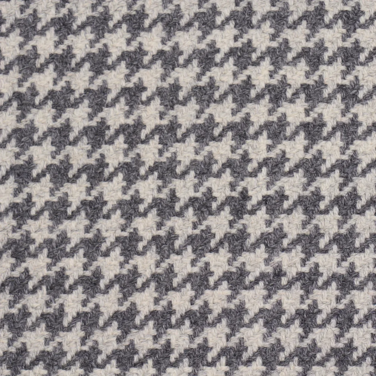 HUSTON WOOL HOUNDSTOOTH fabric OXFORD GREY color by Schumacher
