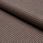 HUSTON WOOL HOUNDSTOOTH fabric SABLE color by Schumacher