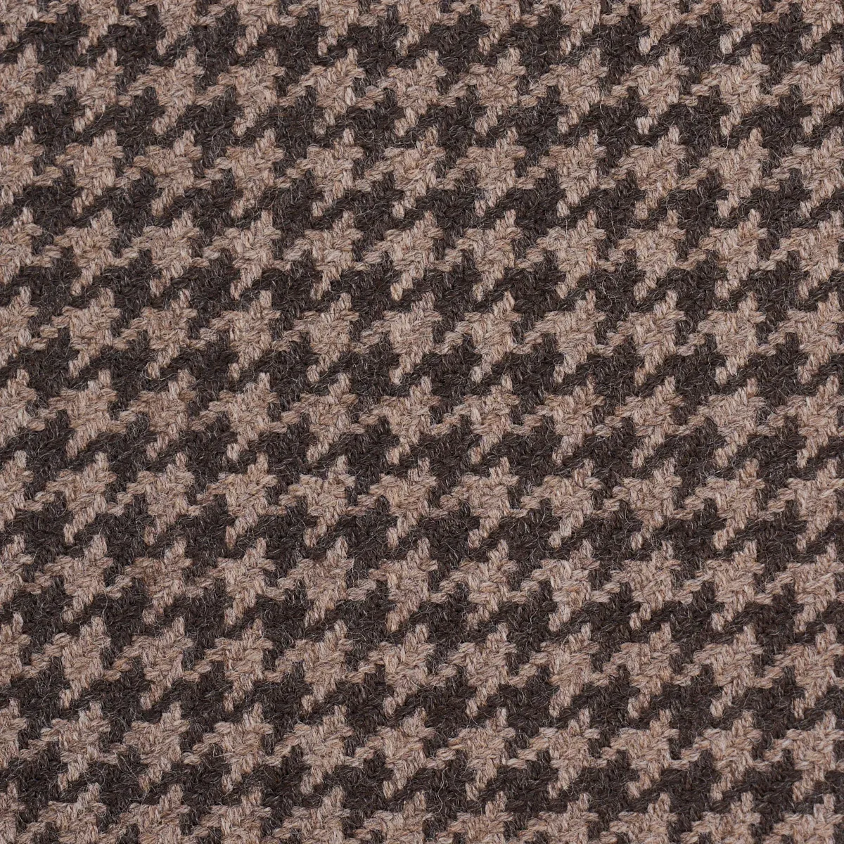 HUSTON WOOL HOUNDSTOOTH fabric SABLE color by Schumacher