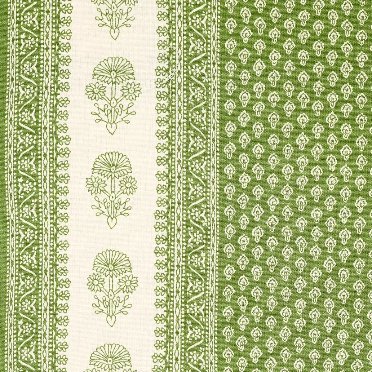 HYACINTH INDOOR/OUTDOOR fabric LEAF GREEN color by Schumacher