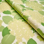 HYDRANGEA Fabric – GREEN | Schumacher | Wallpaper Twins HYDRANGEA fabric GREEN color by Schumacher