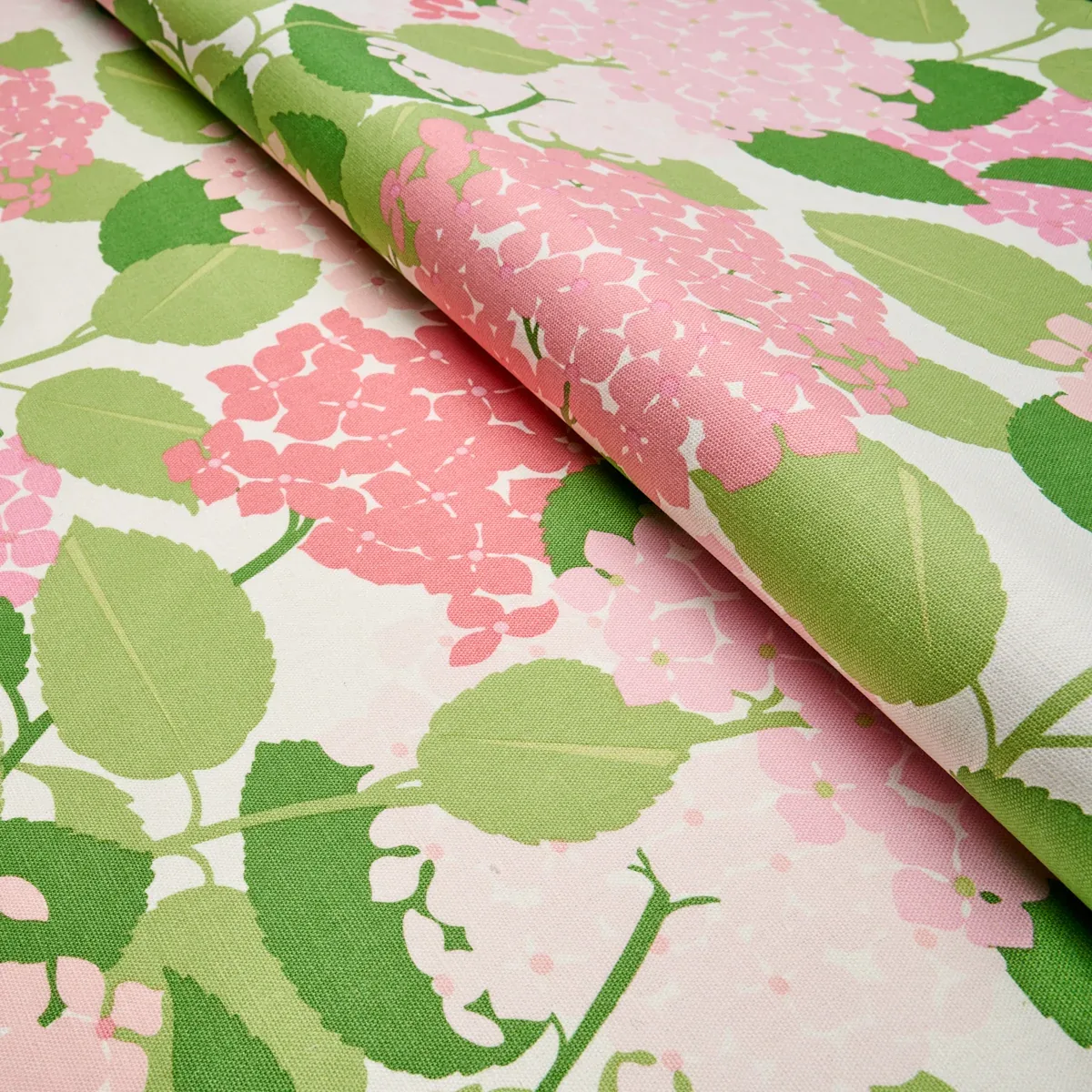 HYDRANGEA Fabric – PETAL | Schumacher | Wallpaper Twins HYDRANGEA fabric PETAL color by Schumacher