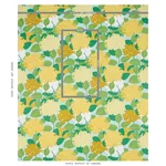 HYDRANGEA Fabric – YELLOW | Schumacher | Wallpaper Twins HYDRANGEA fabric YELLOW color by Schumacher