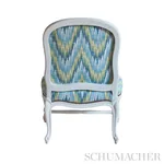 IBIZA FLAMESTITCH fabric POOL color by Schumacher