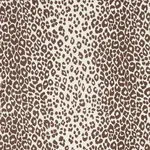ICONIC LEOPARD fabric BROWN color by Schumacher