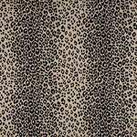 ICONIC LEOPARD fabric EBONY/NATURAL color by Schumacher