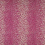 ICONIC LEOPARD fabric FUCHSIA/NATURAL color by Schumacher