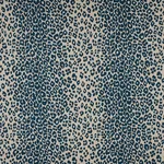 ICONIC LEOPARD fabric INK/NATURAL color by Schumacher