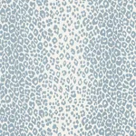 ICONIC LEOPARD fabric SKY color by Schumacher