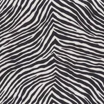 ICONIC ZEBRA fabric BLACK color by Schumacher