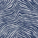 ICONIC ZEBRA fabric BLUE color by Schumacher