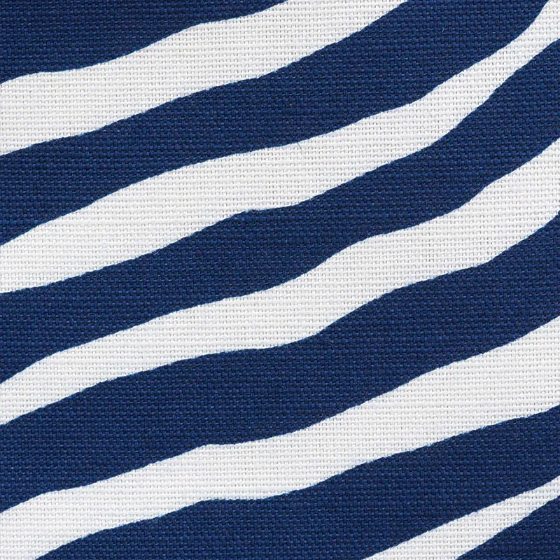 ICONIC ZEBRA fabric BLUE color by Schumacher