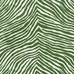 ICONIC ZEBRA fabric GREEN color by Schumacher