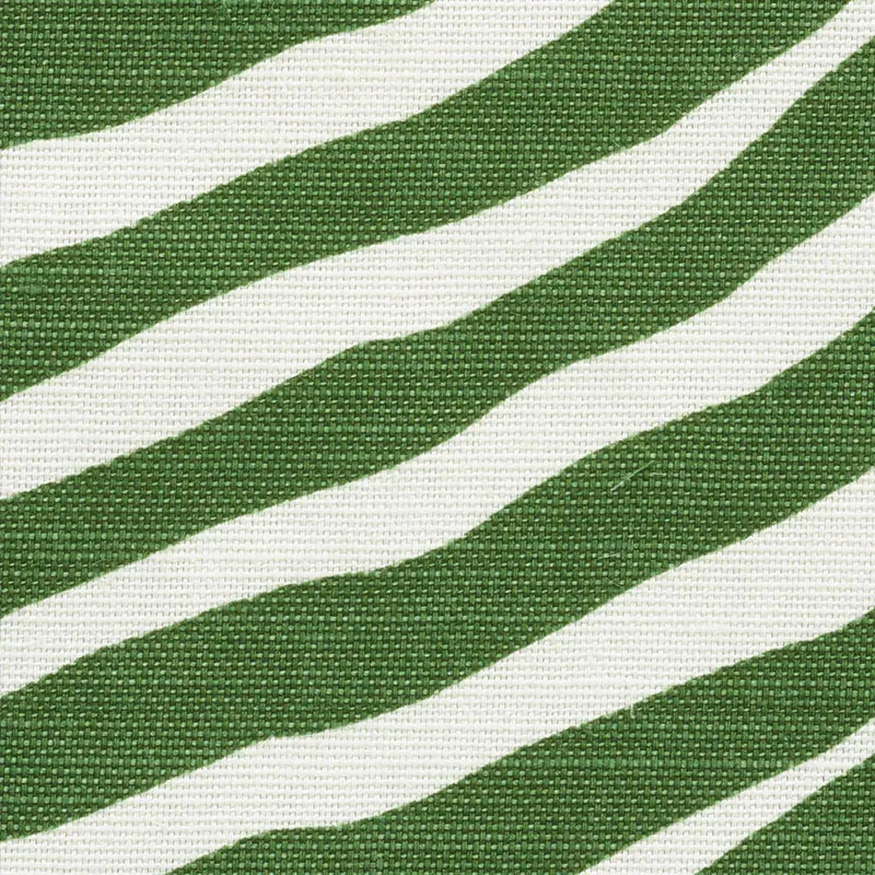 ICONIC ZEBRA fabric GREEN color by Schumacher