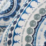 IDRIS EMBROIDERY fabric BLUES color by Schumacher