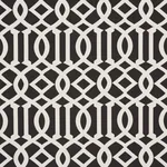 IMPERIAL TRELLIS INDOOR/OUTDOOR Fabric – BLACK | Schumacher IMPERIAL TRELLIS INDOOR/OUTDOOR fabric BLACK color by Schumacher