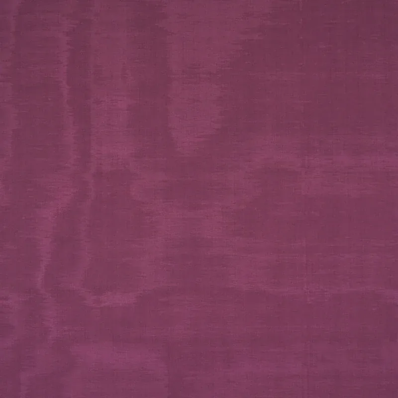 INCOMPARABLE MOIRÉ fabric PLUM color by Schumacher