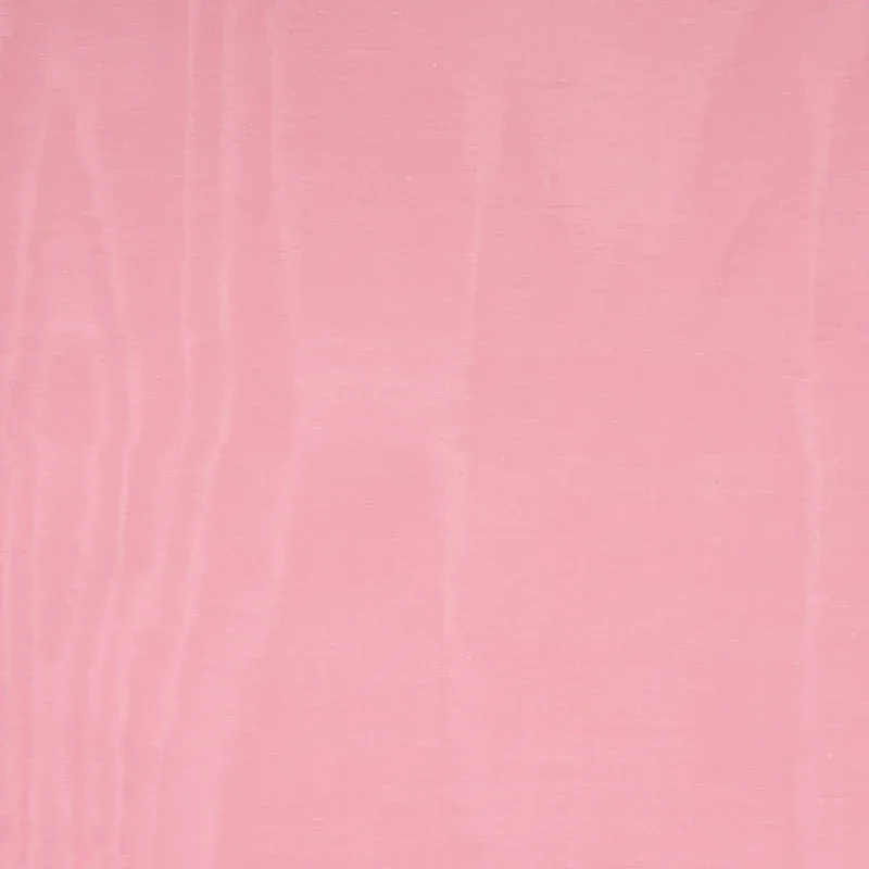 INCOMPARABLE MOIRÉ fabric ROSE color by Schumacher