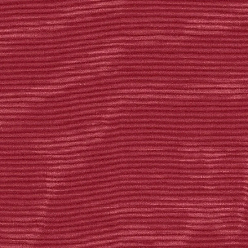 INCOMPARABLE MOIRÉ fabric ROUGE color by Schumacher