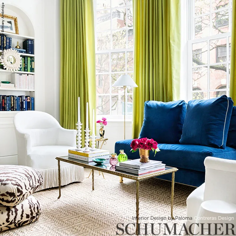 INCOMPARABLE MOIRÉ Fabric – SPRING | Schumacher | Wallpaper INCOMPARABLE MOIRÉ fabric SPRING color by Schumacher